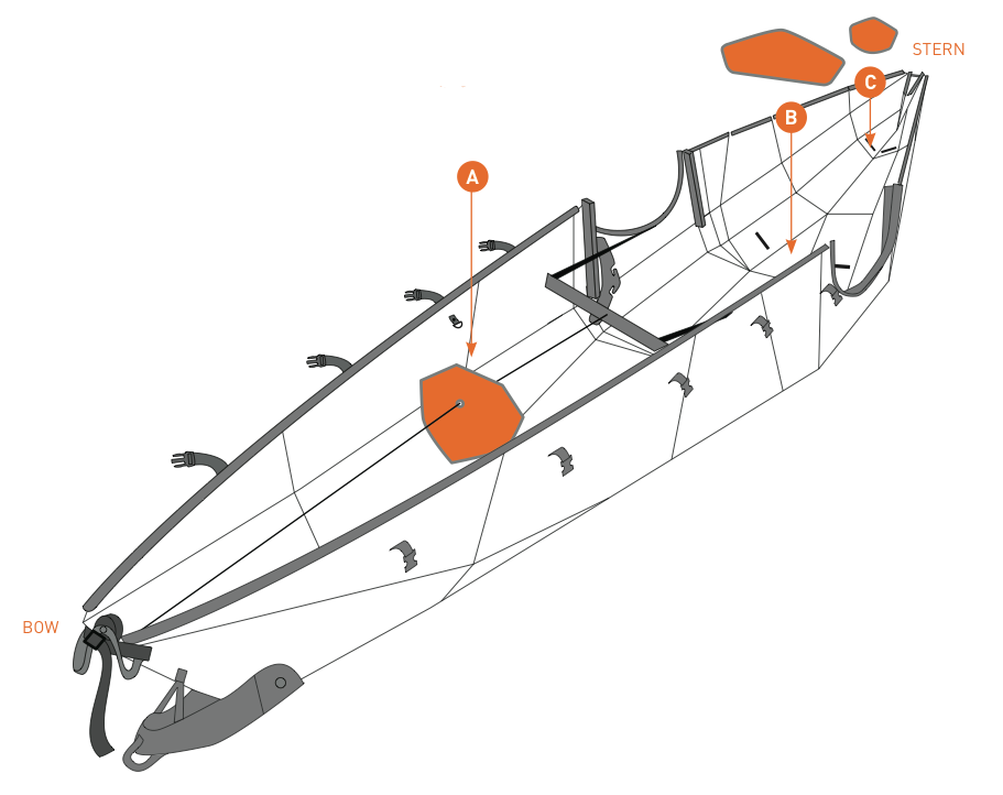 Coast XT 2021 Stern Bulkhead Oru Kayak