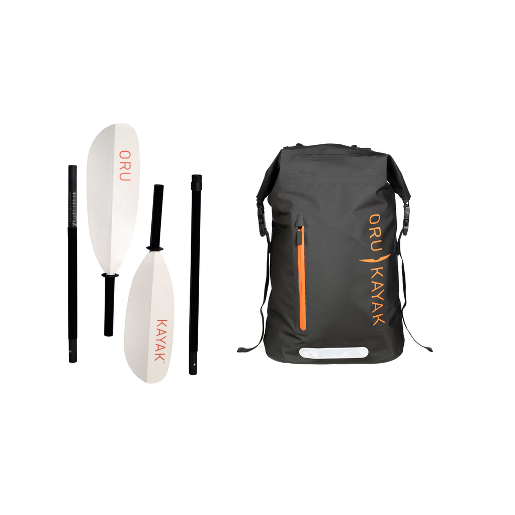 Oru Waterproof Backpack + Oru Paddle Bundle