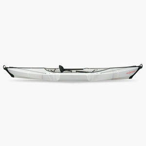 Side view of the Oru Kayak Beach Sport model in white.