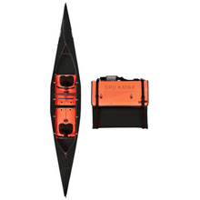 Haven TT black edition Kayak unfolded and unfolded (Box form) top view